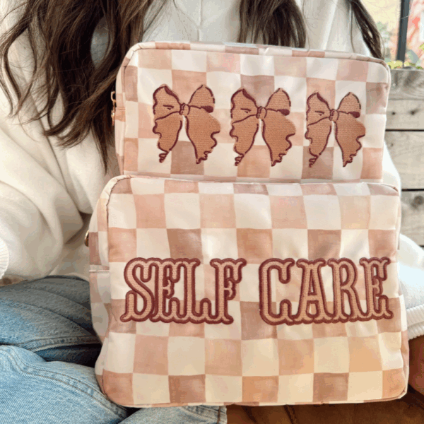 Self Care - Dusty Rose XL Nylon Bag - Image 2