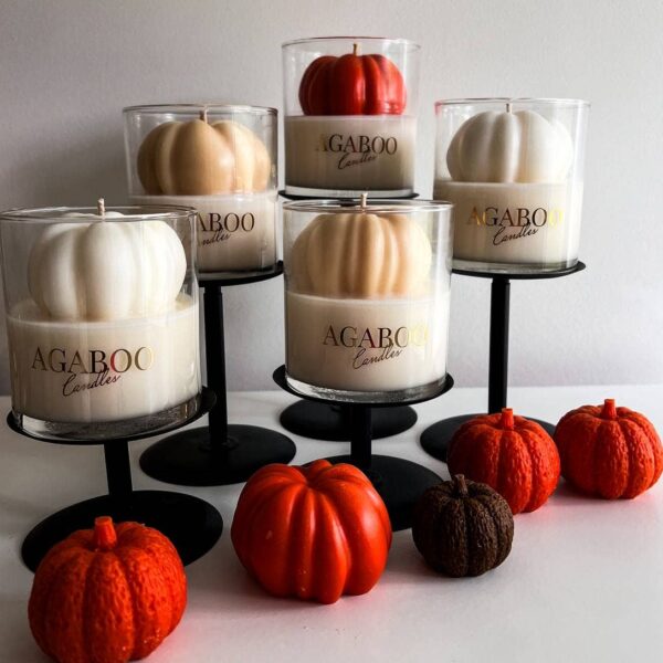 Agaboo Candle - Halloween Candle 9 oz -Container Candle with Pumpkin 3.5x3in - Image 9