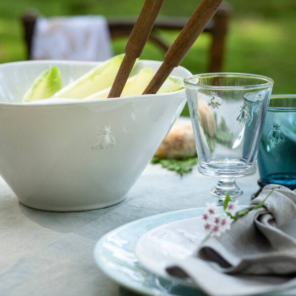 Bee Ceramic Dessert Plates - Set of 4: Bleu - Image 3
