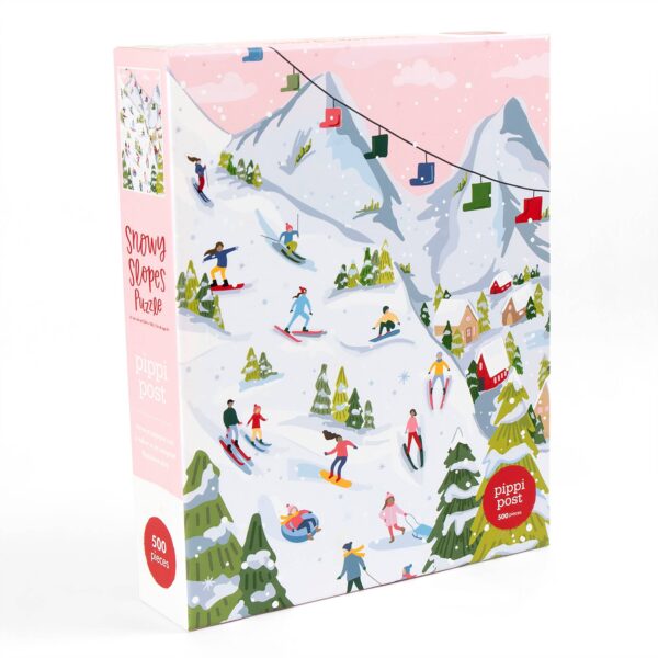 Snowy Slopes - 500 Piece Jigsaw Puzzle - Image 3