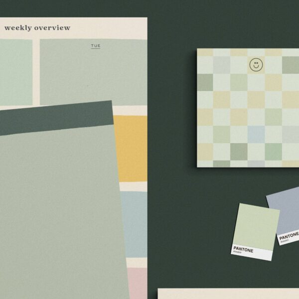 Library Design Co. - Mini Check Pad Green - Image 2