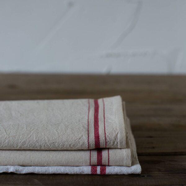 Farmhouse Simple Striped Napkin: Red lines - Image 2