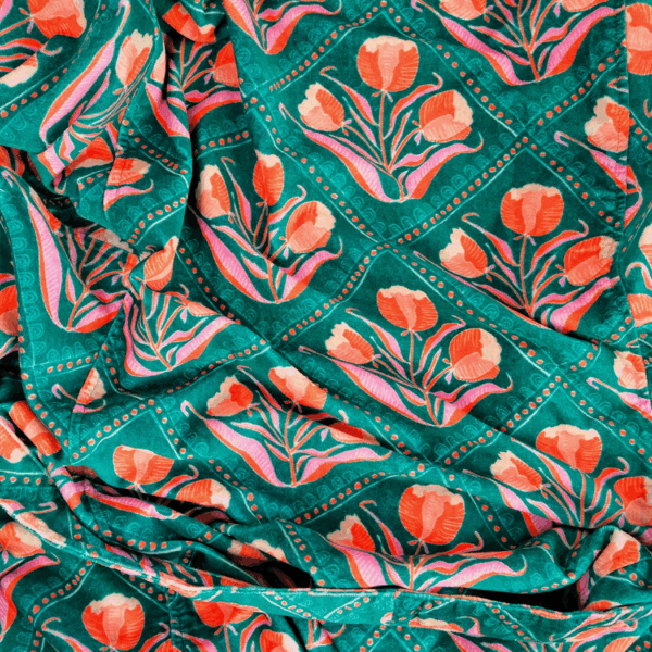 Handker Bandanas - Velvet Robe:  Reversible Cotton Duster - Winnie - Image 3