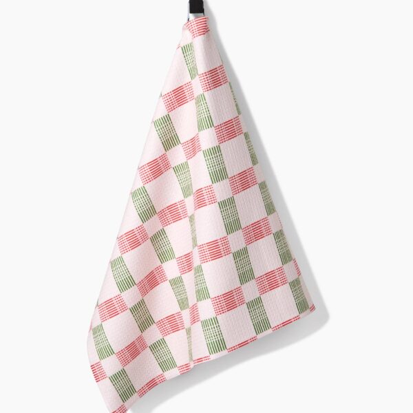 Be Merry Plaid Tea Towel - Image 3