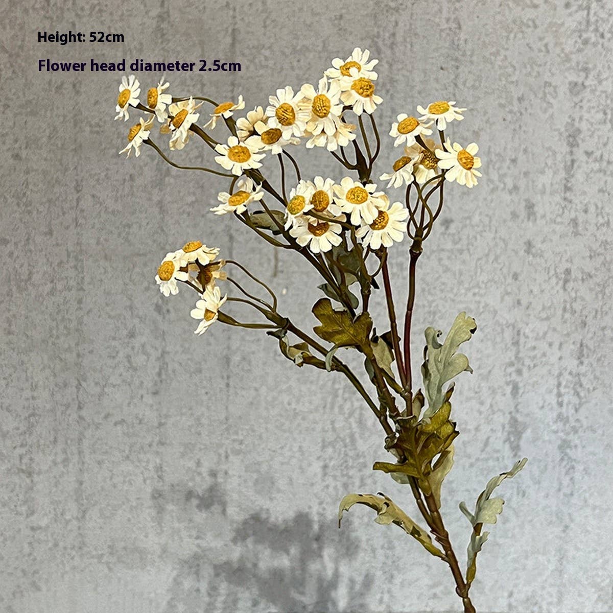 Autumn Long Stem Daisy Artificial Flower Bouquet White