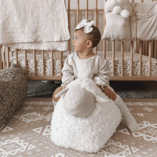 BAA BAA Sheep POUFF: Taupe - Image 6