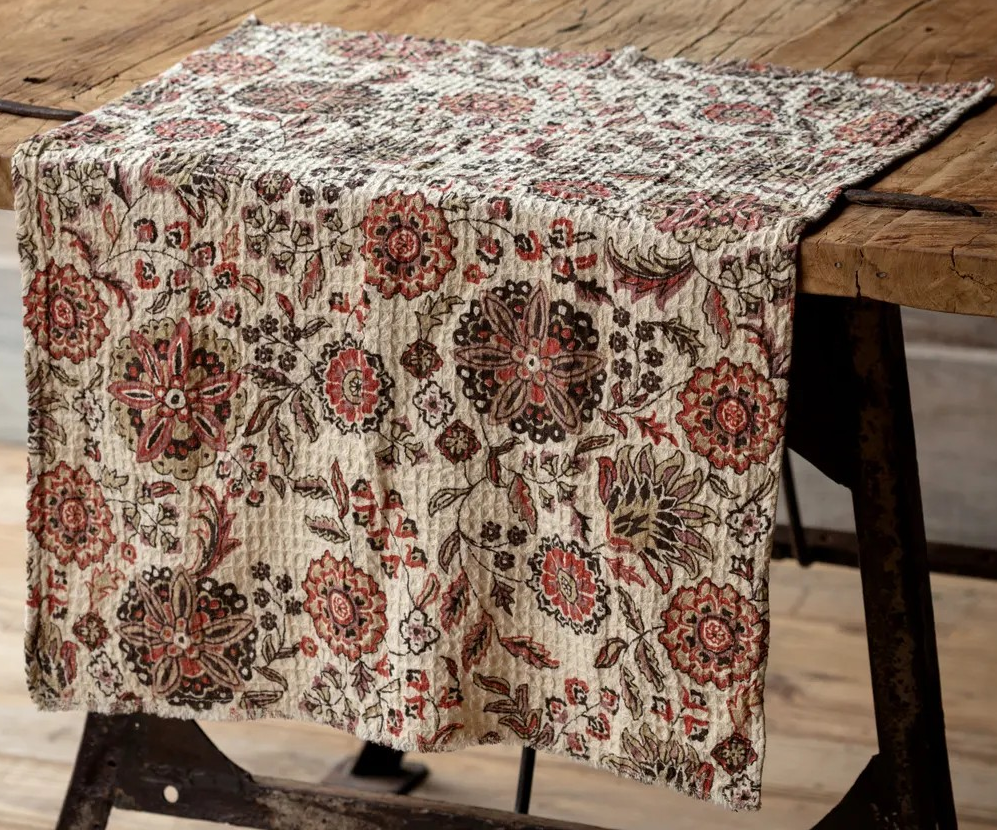 Fennel Botanical Print Cotton Dish Towel