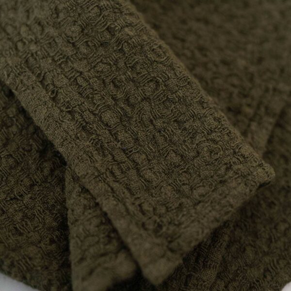 Linen Tales - Martini Olive Linen Dishcloth Set of 2 - Image 4