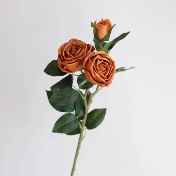28.75"-Elegant Fall theme Real Touch Cabbage Rose : Dark Mocha