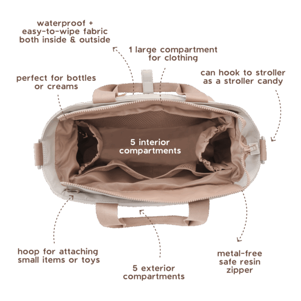 MARSU diaper bag//Cream - Image 3