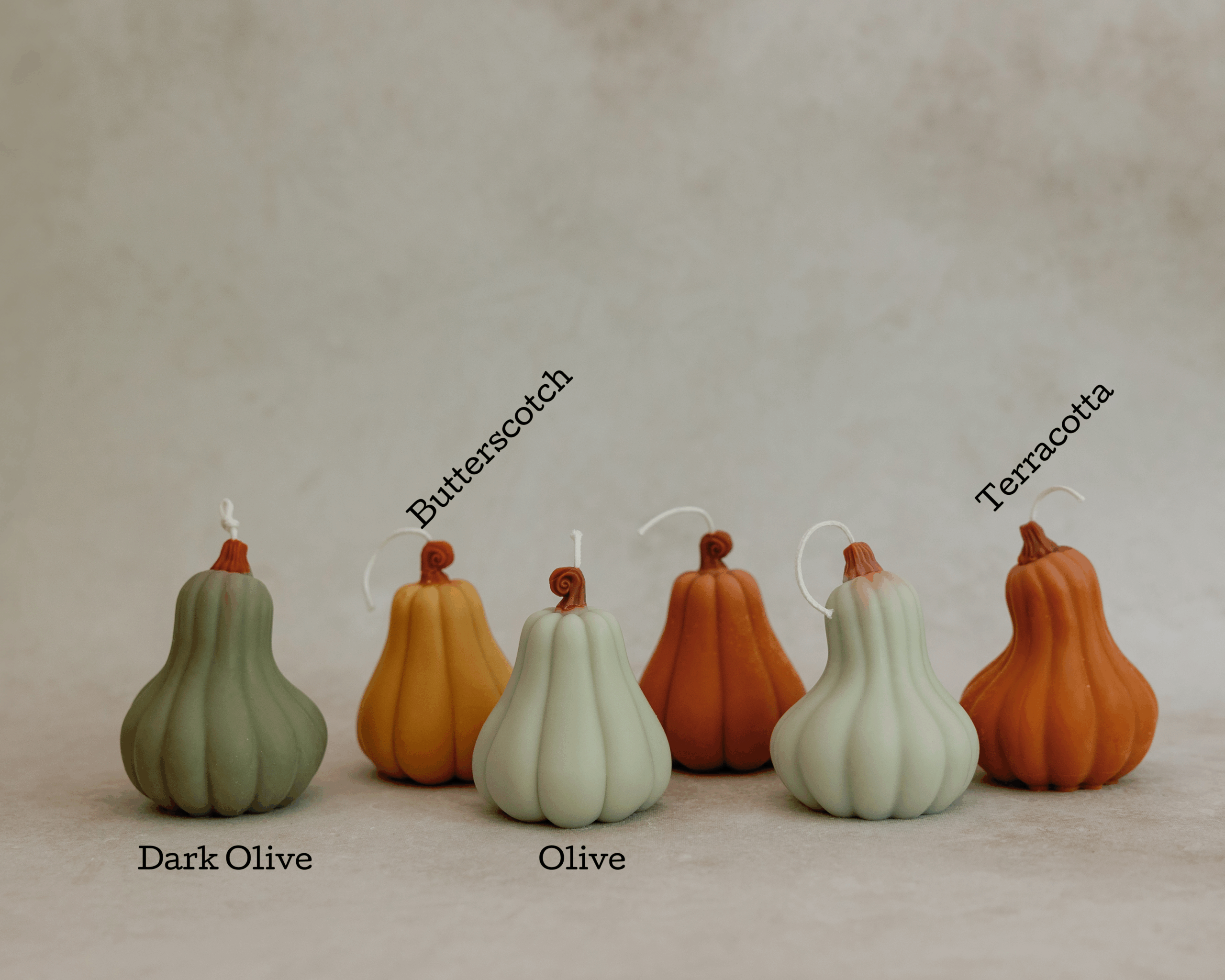 Pumpkin candle - small: Olive, Toasted Pumpkin Spice