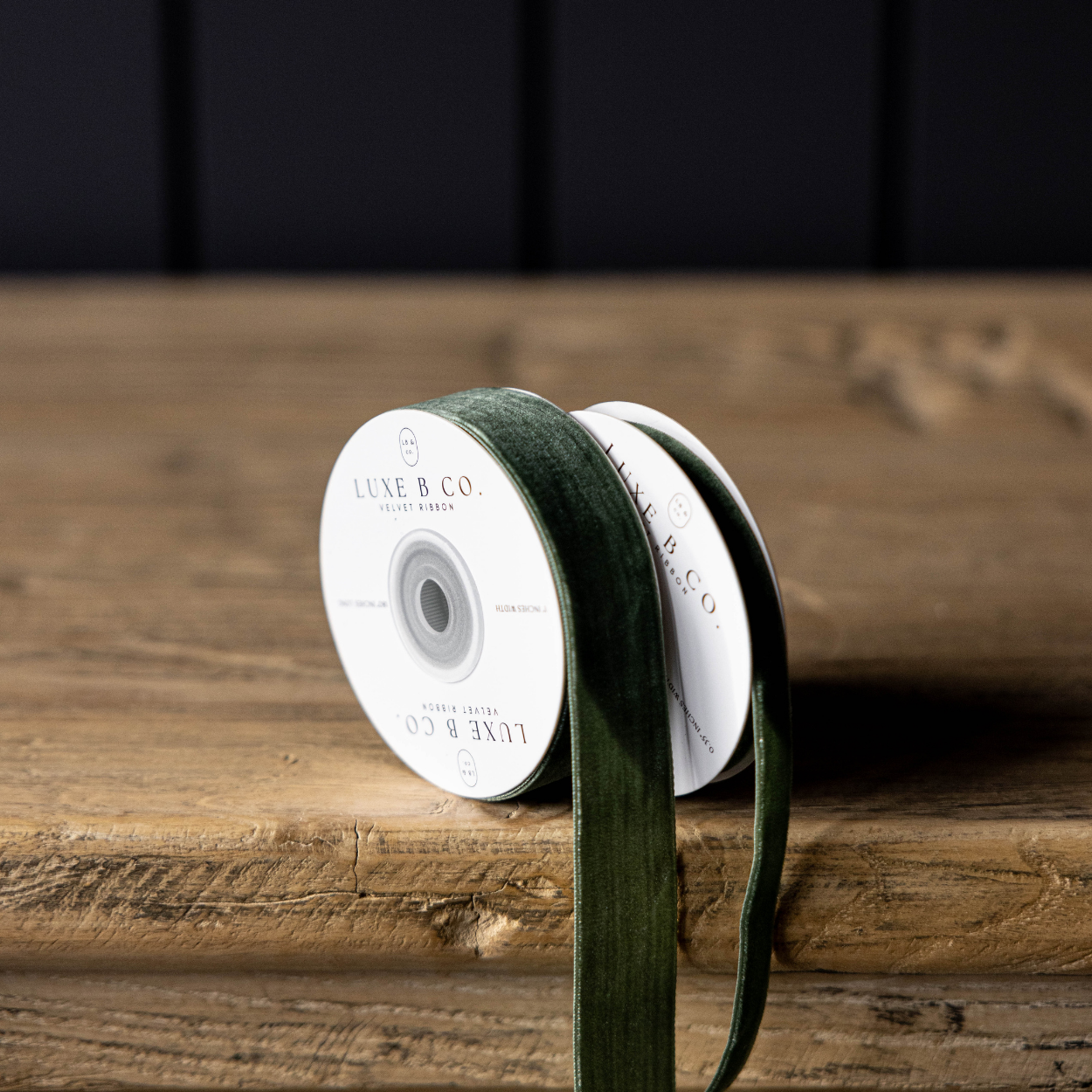 Forest Green Velvet Ribbon: Medium