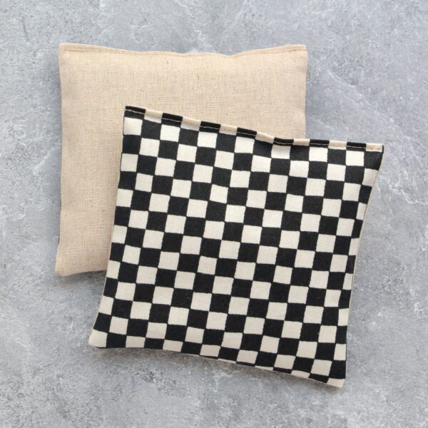 Black & Natural Checkerboard Lavender Sachet Bundle - Image 3