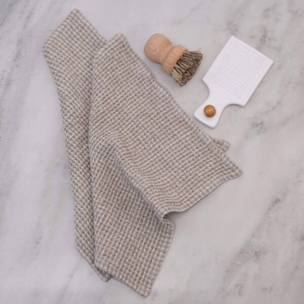 Linen Tales - Natural Linen Waffle Dishcloth Set of 2 - Image 2