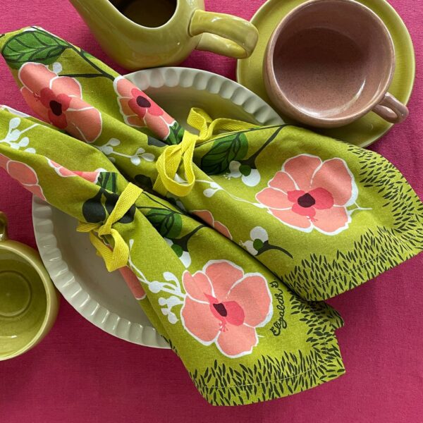 Elizabeth Grubaugh - Matcha Napkin Set of Four - Image 2