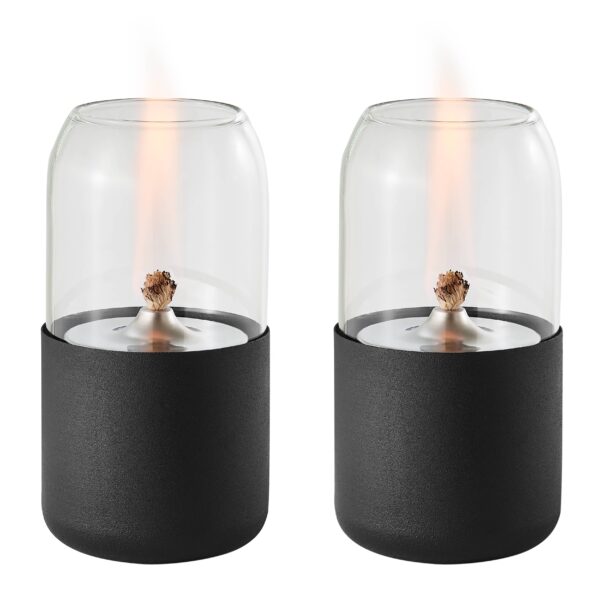 Ambrose Oil Lamp Rope Wick Tabletop Portable Fire Pit Set - Image 7
