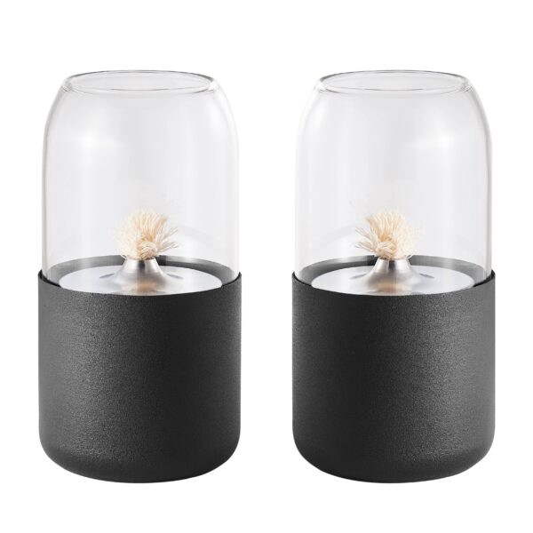 Ambrose Oil Lamp Rope Wick Tabletop Portable Fire Pit Set - Image 8