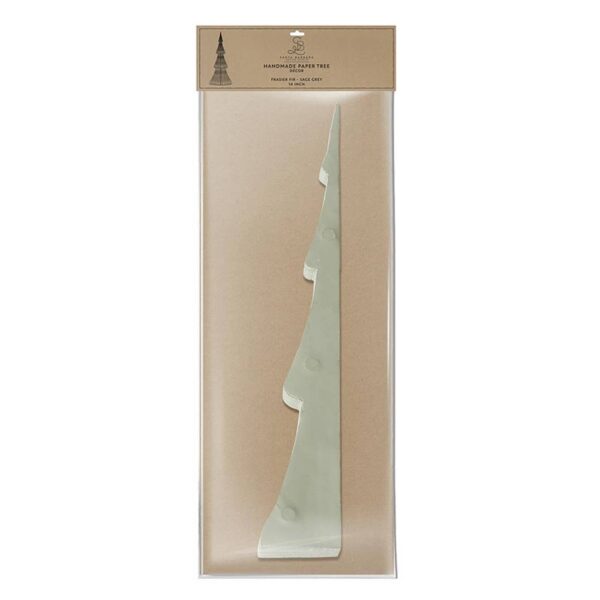 Paper Tree - Frasier Fir Sage Grey 14": Cotton Paper - Image 4
