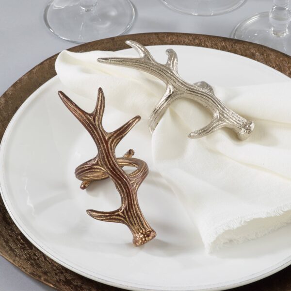 Antler Napkin Ring: Silver - Image 3