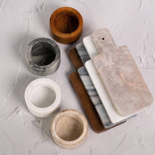 Made Market Co. - Marble & Wood Mini Bowl Set - Image 8