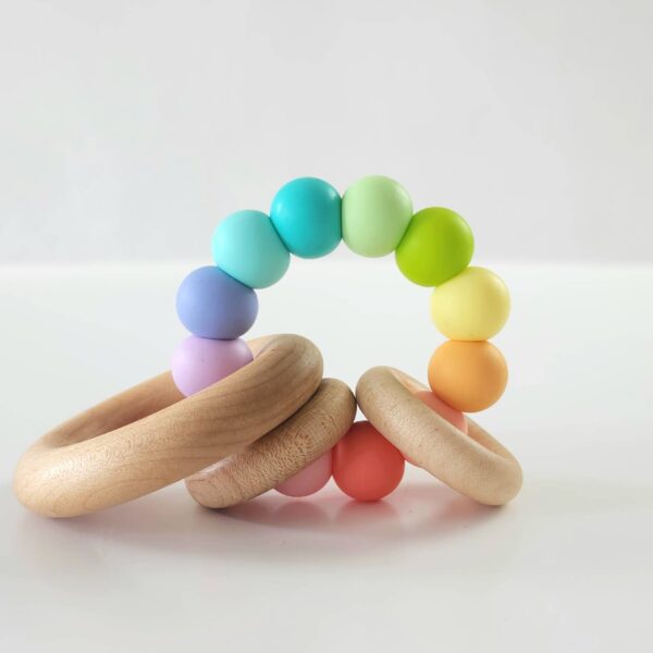 Bannor Toys - Saturn Ring Wooden Baby Teethers - Image 3