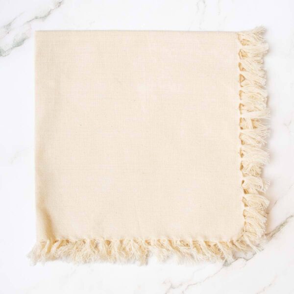 Fringe Napkin   Oat   18x18: Natural - Image 2