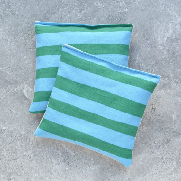 Cabana Stripe Green and Blue Lavender Sachet Bundle Resort - Image 2