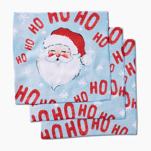 Merry Santa Claus Dishcloth Set