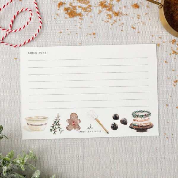 emily lex studio - Christmas baking recipe cards - Image 6