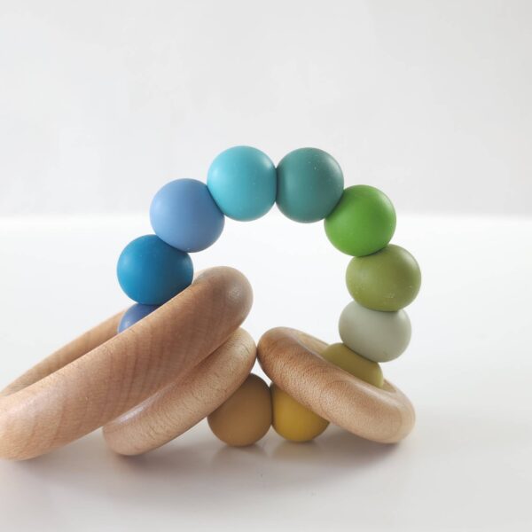 Bannor Toys - Saturn Ring Wooden Baby Teethers - Image 4