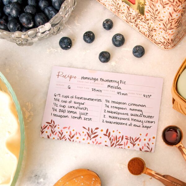 Pink Daisy Recipe Cards - Image 3
