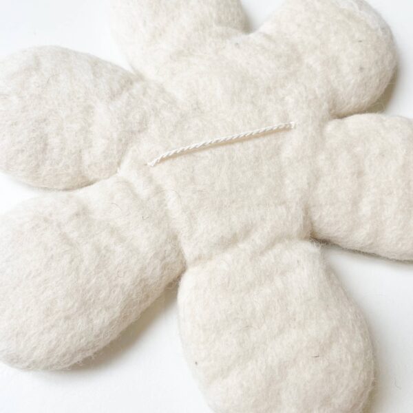 Duo of felted wool wall flowers - Image 5