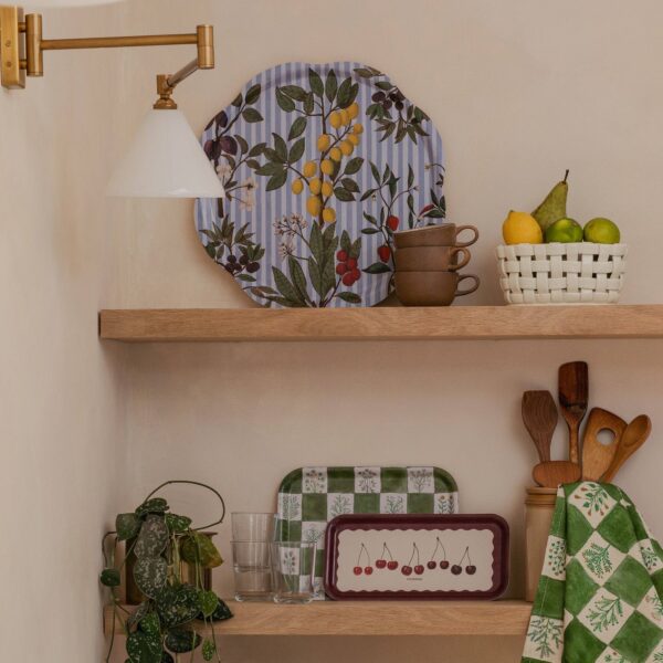 Roomytown Inc - Festival of Fruits Birchwood Tray - Image 3
