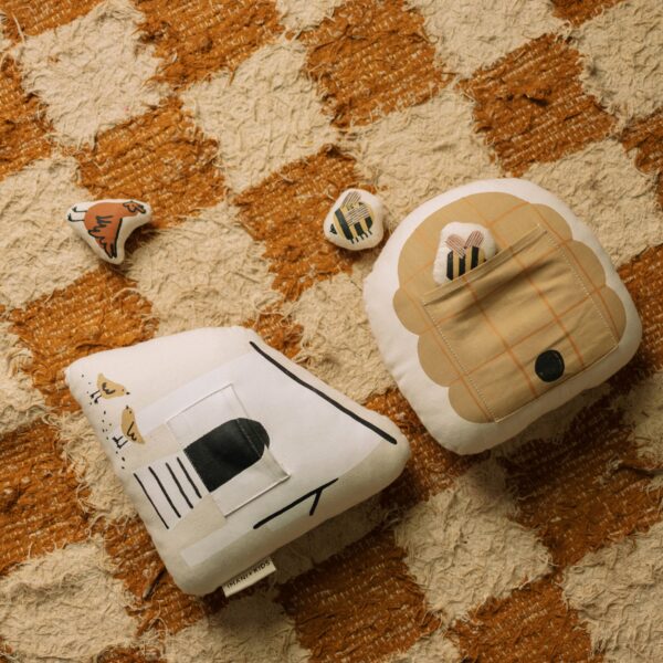 Imani + KIDS by Imani Collective - Interactive Chicken Coup Pillow - Canvas Material - Image 3
