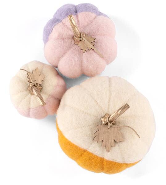HARVEST SET OF 3 ASSORTED PUMPKINS - Image 2