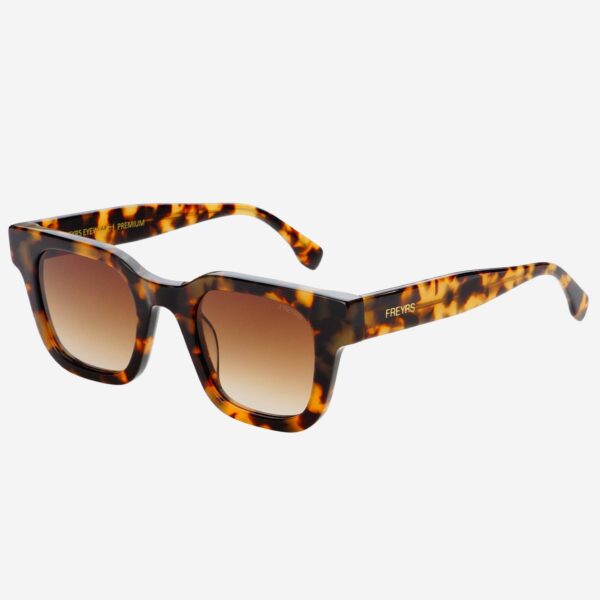 Atlas Acetate Rectangular Sunglasses : Tortoise / Brown - Image 3