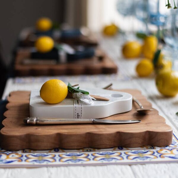 Dutch Cheese Board with Spreader White - Image 8
