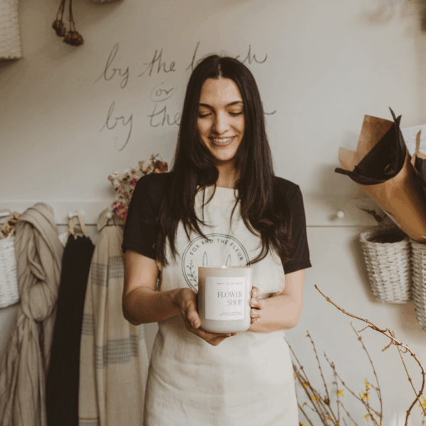 Flower Shop 15 oz Soy Candle, Matte Jar - Image 3