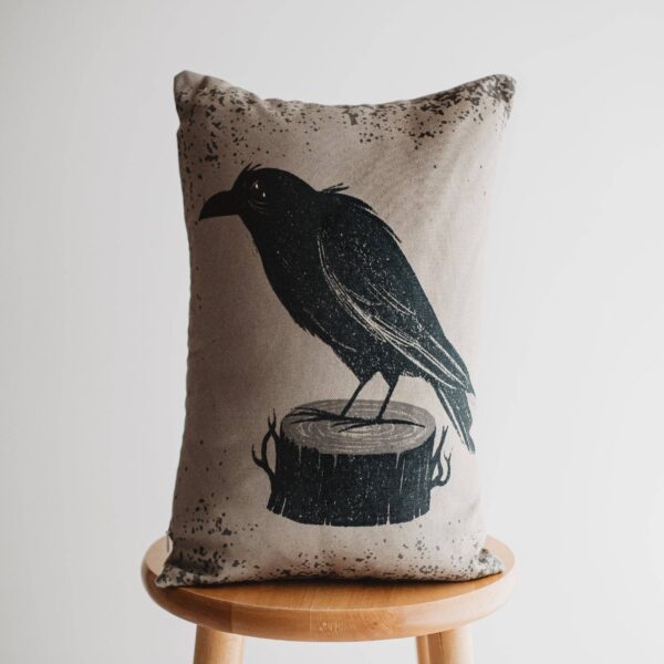 UniikPillows - Primitive Black Turkeys Lumbar Pillow Cover | 12x18 Hallowee (1) - Image 3
