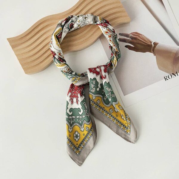 Funkyrel® Atzbranding Limited - Scarvii - Vintage Pattern Square Scarf - Image 10