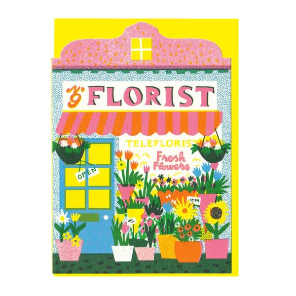 The Printed Peanut - Florist Shop Die Cut Card - Image 2