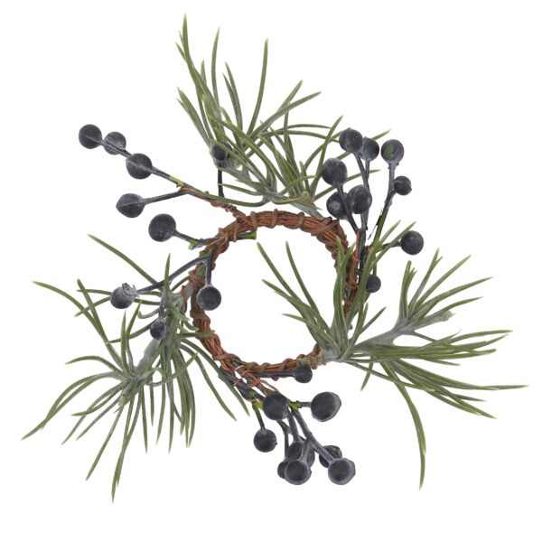 Pine + Berry Napkin Ring: Green