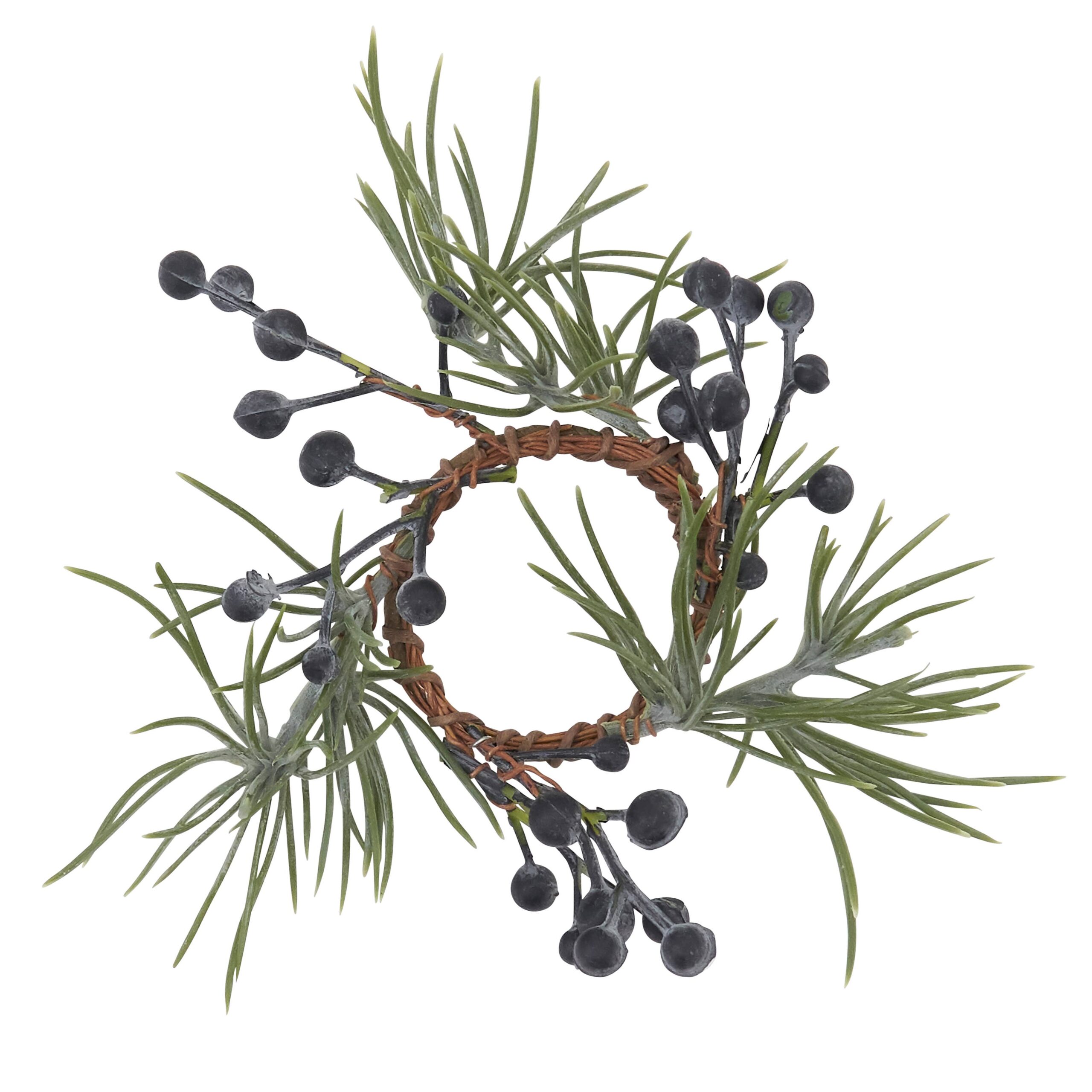 Pine + Berry Napkin Ring: Green
