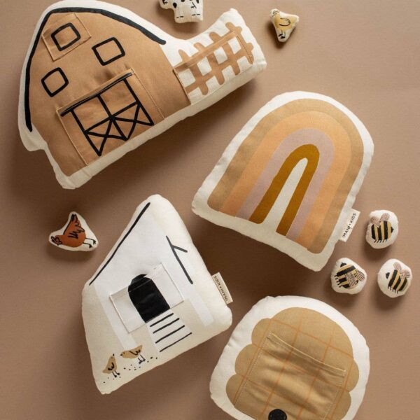 Imani + KIDS by Imani Collective - Interactive Chicken Coup Pillow - Canvas Material - Image 4