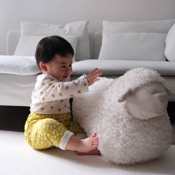 BAA BAA Sheep POUFF: Taupe - Image 9