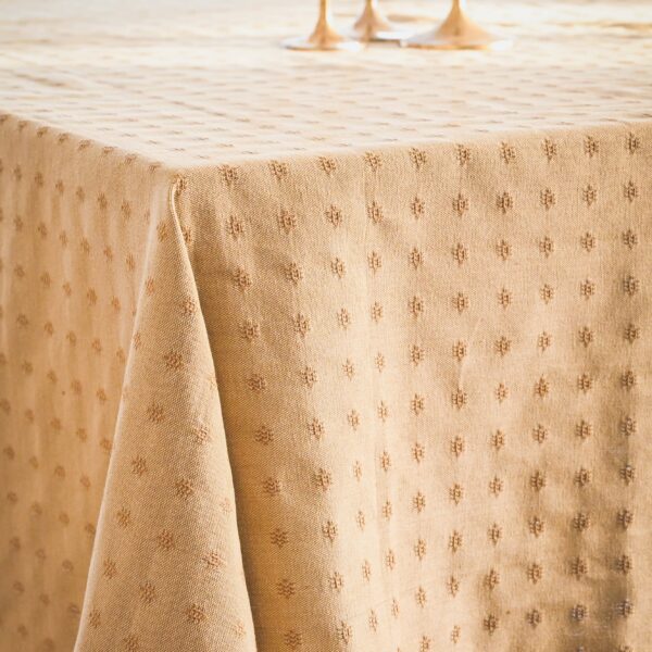 Galley and Fen - Umber Dobby Tablecloth - Image 4