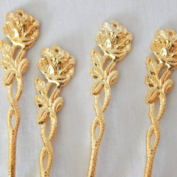 Gold Plated Spoon Rose Handle - Image 3