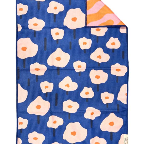 Fidget: Reversible Hand Towel: Blue/Pink/Orange - Image 2