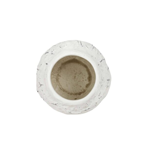 Ambrosine Distressed Ceramic Vase White - Image 3