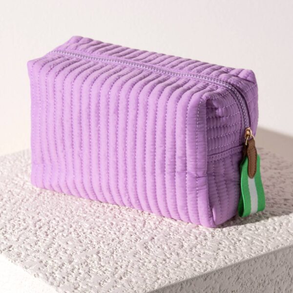 EZRA LARGE BOXY COSMETIC POUCH: Camo - Image 9